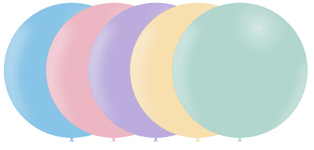 Balloonia Mylar & Foil Pastel Matte Assorted 36″ Balloons (5 count)