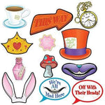 Beistle Party Supplies Alice in Wonderland Photo Fun Signs (12 piece set)