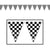 Beistle Party Supplies Checkered Racing Pennant Banner