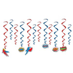 Beistle Party Supplies Hero Whirls Swirl Decoration Kit (6 count)