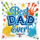 Best Dad Ever Holographic 18″ Balloon