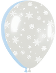 Betallic Latex Assorted Snowflakes 11″ Latex Balloons (50 count)