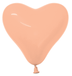 Betallic Latex Deluxe Peach-Blush Heart 6″ Latex Balloons (100 count)