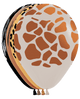Arena blanca de lujo, negro, oro metálico, cobre Animal Print Globos de látex de 11 ″ (50 unidades)