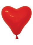Betallic Latex Fashion Red 6″ Heart Latex Balloons (100 count)