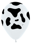 Betallic Latex Fashion White Cow Print 11″ Latex Balloons (50 count)