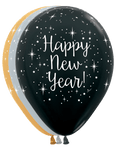 Betallic Latex Glittering Happy New Year 11″ Latex Balloons (50 count)