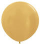 Globos de látex dorados metálicos de 24″ (10 unidades)