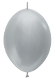 Metallic Silver 12″ Link-O-Loon Balloons (50 count)