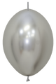 Reflex Silver 12″ Link-O-Loon Balloons (25 count)