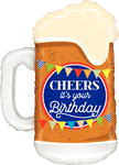 Betallic Mylar & Foil 34" Birthday Beer Mug Balloon