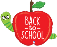 Betallic Mylar & Foil Back to School Apple 40″ Balloon