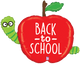 Back to School Apple 40″ Balloon