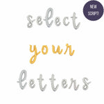 Betallic Mylar & Foil Balloon Letters Script Cursive