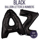 Black 34" Giant Balloon Letters and Numbers