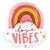 Betallic Mylar & Foil Boho Love Vibes Rainbow 35″ Balloon