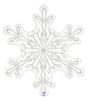 Betallic Mylar & Foil Clear Snowflake 38″ Balloon