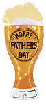 Betallic Mylar & Foil Father's Day Beer 39″ Balloon