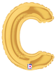 Gold Letter C (requires heat-sealing) 7″ Balloon