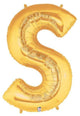 Gold Letter S 34″ Balloon