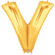 Gold Letter V 34″ Balloon