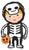 Betallic Mylar & Foil Halloween Linky Skeleton 40″ Balloon