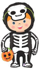 Halloween Linky Skeleton 40″ Balloon