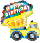 Betallic Mylar & Foil Happy Birthday Dump Truck 33″ Balloon