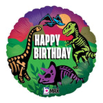 Betallic Mylar & Foil Happy Birthday Jurassic 18″ Balloon