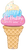 Betallic Mylar & Foil Happy Birthday to You Ice Cream Cone 60″ Balloon