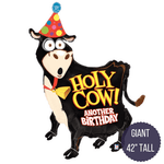 HOLY COW ANOTHER BIRTHDAY Giant 42" Tall Balloon