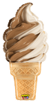 Betallic Mylar & Foil Mighty Ice Cream Cone 35″