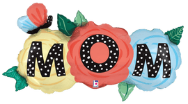 Betallic Mylar & Foil Mom Butterfly Flowers 47″ Balloon