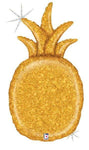 Betallic Mylar & Foil Pineapple Gold Glitter 35" Balloon