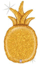 Pineapple Gold Glitter 35" Balloon