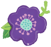 Betallic Mylar & Foil Purple Flower 39″ Balloon