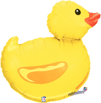 Betallic Mylar & Foil Rubber Duck Balloon 29"