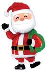 Betallic Mylar & Foil Santa Claus Special Delivery 60″ Balloon