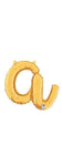 Betallic Mylar & Foil Script Cursive Balloon Letter A Gold