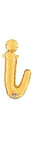 Betallic Mylar & Foil Script Cursive Balloon Letter I Gold