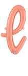 Betallic Mylar & Foil Script Cursive Balloon Letter L Rose Gold