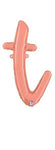 Betallic Mylar & Foil Script Cursive Balloon Letter T Rose Gold