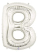Silver Letter B 34″ Balloon