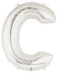 Silver Letter C 34″ Balloon