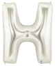 Silver Letter H 34″ Balloon