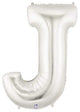 Silver Letter J 34″ Balloon