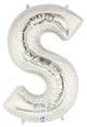 Silver Letter S 40″ Balloon