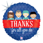 Betallic Mylar & Foil Thanks For All You Do Hospital Workers 18″ Balloon