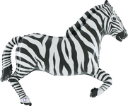 Betallic Mylar & Foil Zebra 43″ Balloon