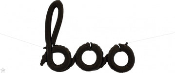 Boo Black Script Phrase 42″ Foil Balloon by Northstar from Instaballoons